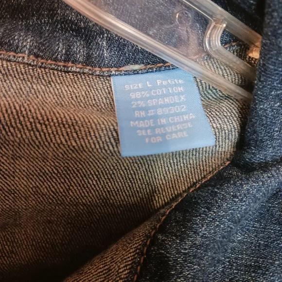 Duck Head Denim Jacket Womens Petite Large - Picture 3 of 10